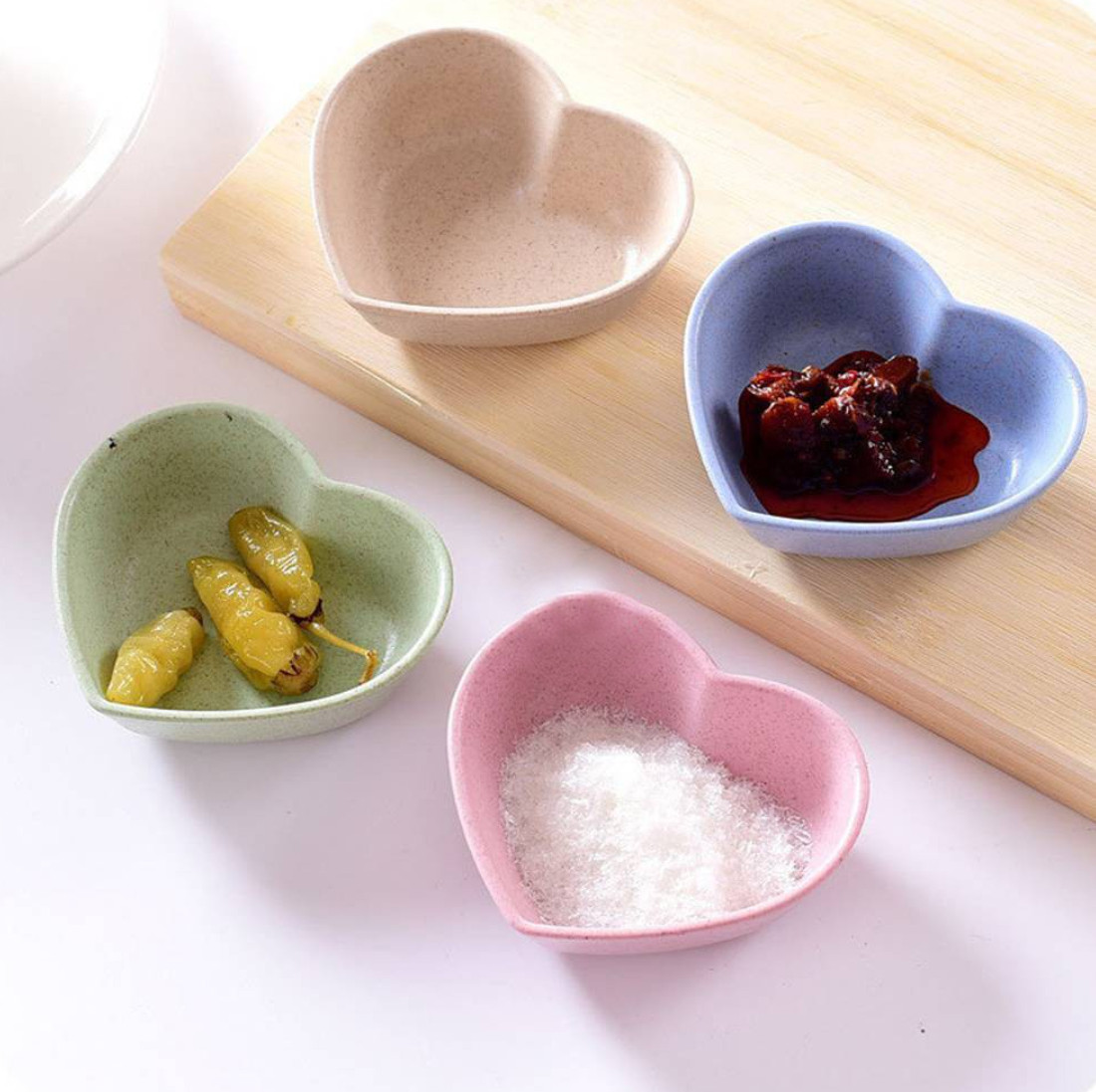 Combo 2 Chén Leaf đựng gia vị lúa mạch - giao màu ngẫu nhiên (mua tại ptptshop)
