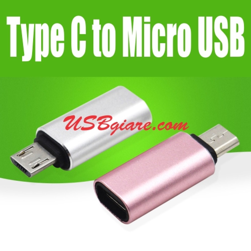 Đầu chuyển type c cái sang micro usb đực
