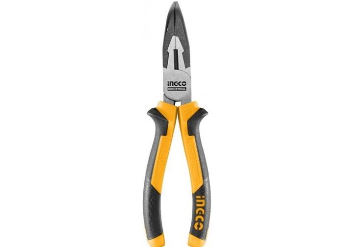 Kềm mũi nhọn mỏ cong 6"/160mm Ingco HBNP28168