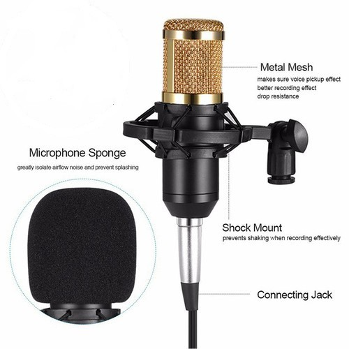 Micro thu âm BM-900 độ nhạy cao,live stream, hát karaoke giá rẻ