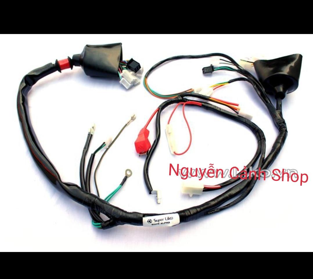 Dây điện sườn xe wave ALPHA nhật