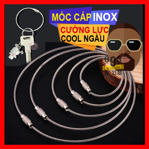 Multifunctional Wire Rope Boutique Stainless Steel Key Ring EDC Wire Chain Backpack Hanging Ring