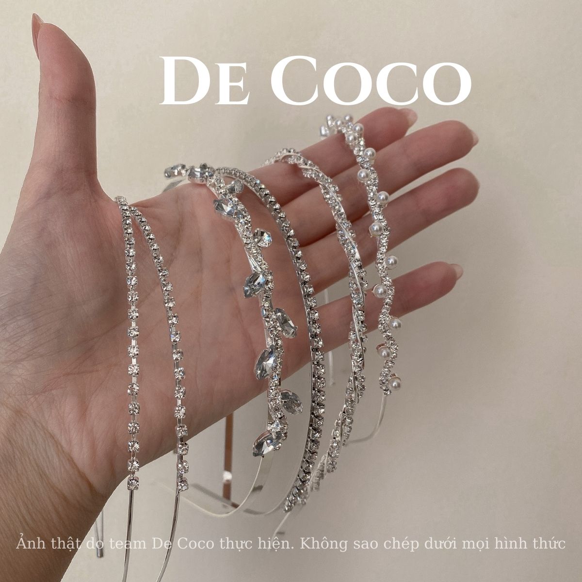 Bờm đính đá, băng đô đá lấp lánh Sparkle De Coco