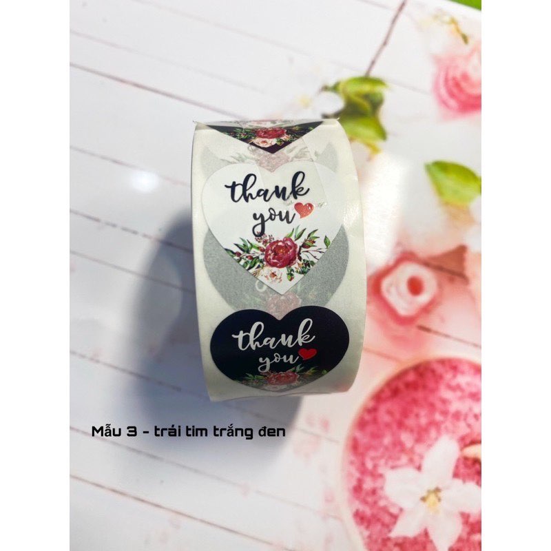 Sticker in chữ thank you