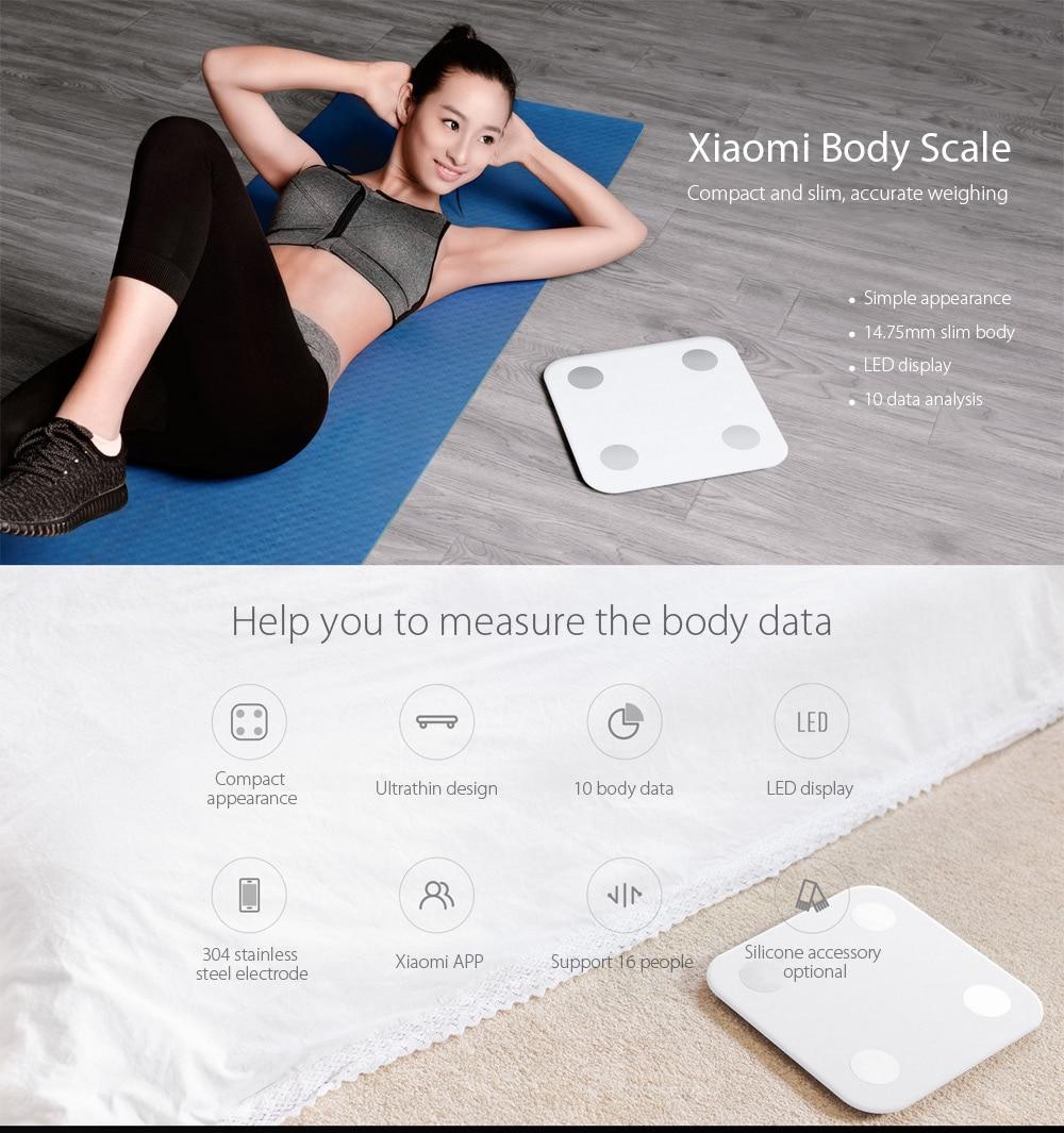 Cân sức khỏe thông minh Xiaomi Body Fat Composition Scale 2 / Global Version / Hãng Phân Phối