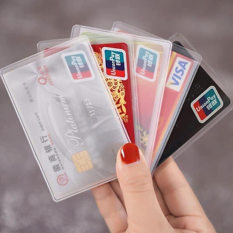 1&2 mặt nhám -Túi Đựng Thẻ Căn Cước Công Dân Bao Bì Bọc Gói Bảo Quản Bằng Lái Xe Thẻ ATM Card visit Phụ Kiện Túi ví Nam Nữ
