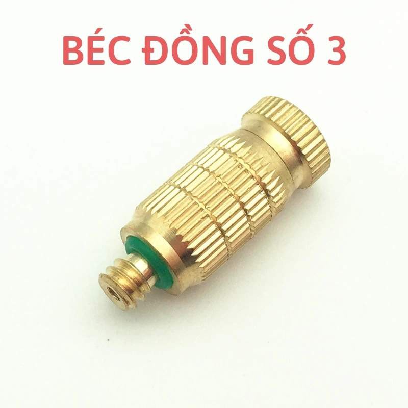 Đầu béc phun sương chất liệu đồng thau số 1-2-3
