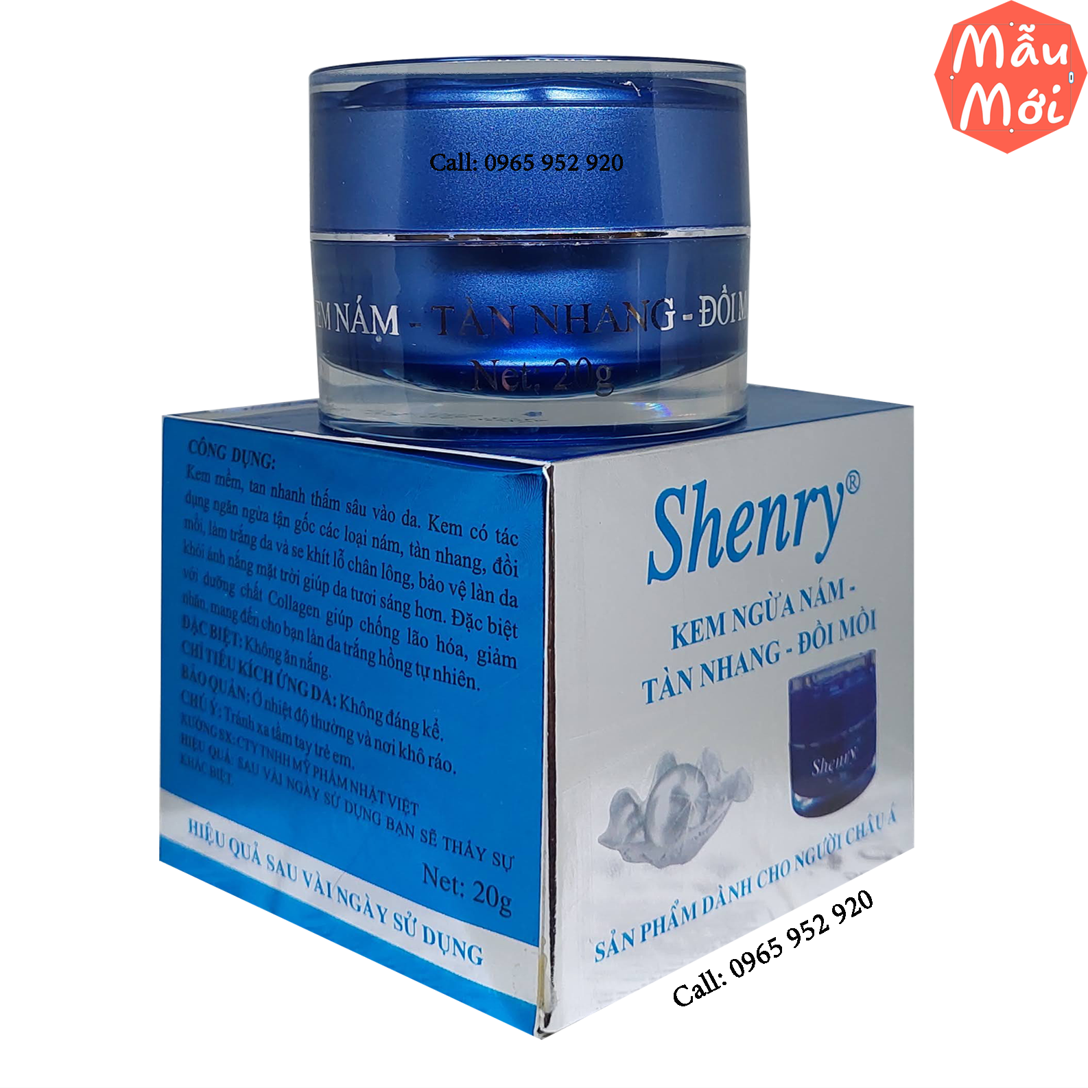 Kem Nám Tàn Nhang Đồi Mồi SHENRY 20G
