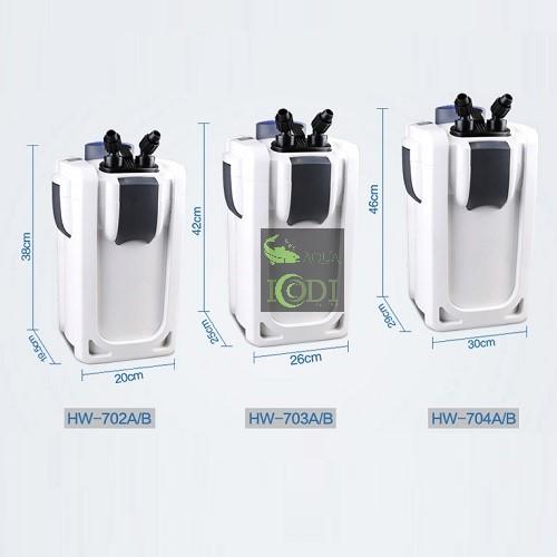 Máy lọc thùng bể cá SUNSUN HW-702A