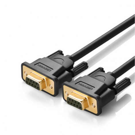 Cáp Com RS232 9 chân 2 đầu cái (F/F)  Ugreen 20149 (Dài 1.5m)
