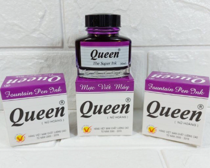 MỰC QUEEN TÍM CHO HỌC SINH (mực nữ hoàng) _ COMBO 5 HŨ
