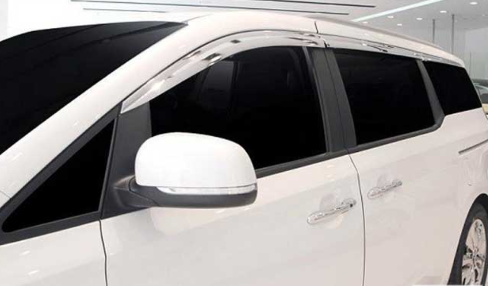 Vè che mưa mạ crom toàn bộ kia carnival 2023-2022 cao cấp, thiết kế nhựa mạ crom toàn bộ