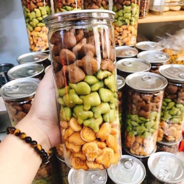 [HCM]Bánh Gấu mix 3 vị lon lớn [SIÊU CHẤT LƯỢNG]