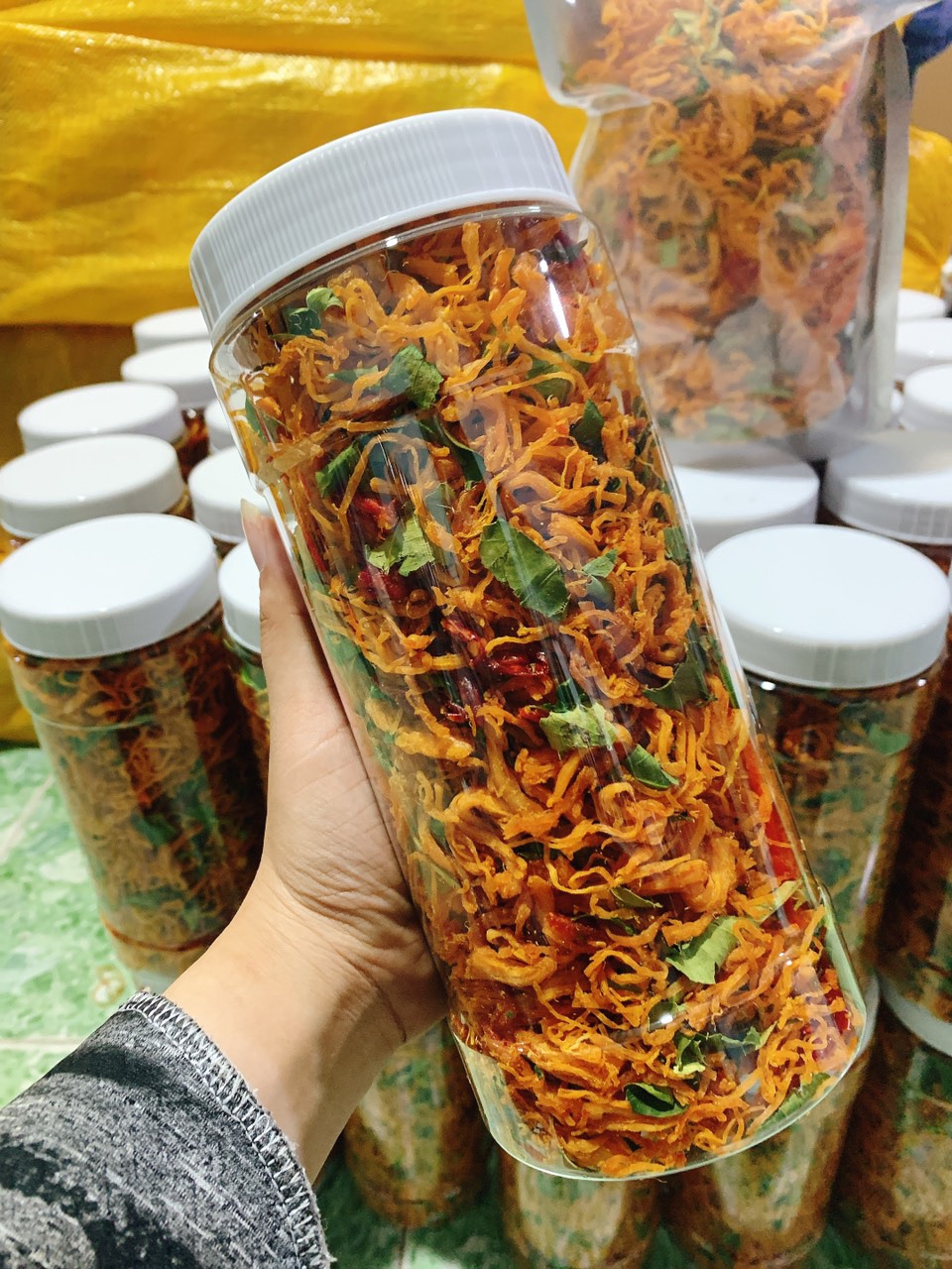 [HCM]Khô gà lá chanh 1kg