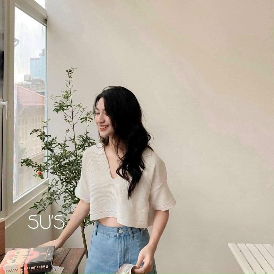 Áo len crt lên dáng xinh