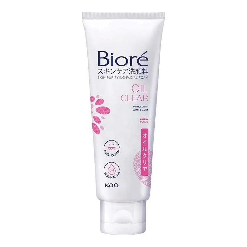 Sữa rửa mặt tạo bọt chăm sóc da bioré skin caring facial foam 100g