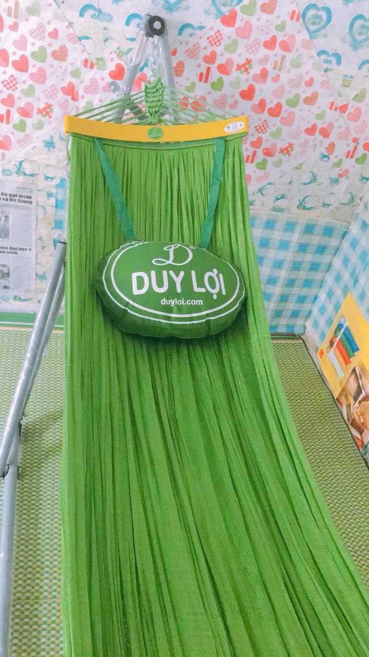 Lưới Võng Xếp Duy Lợi + Gối (Cỡ Lớn Loại 18 Lỗ - Không Kèm Khung)