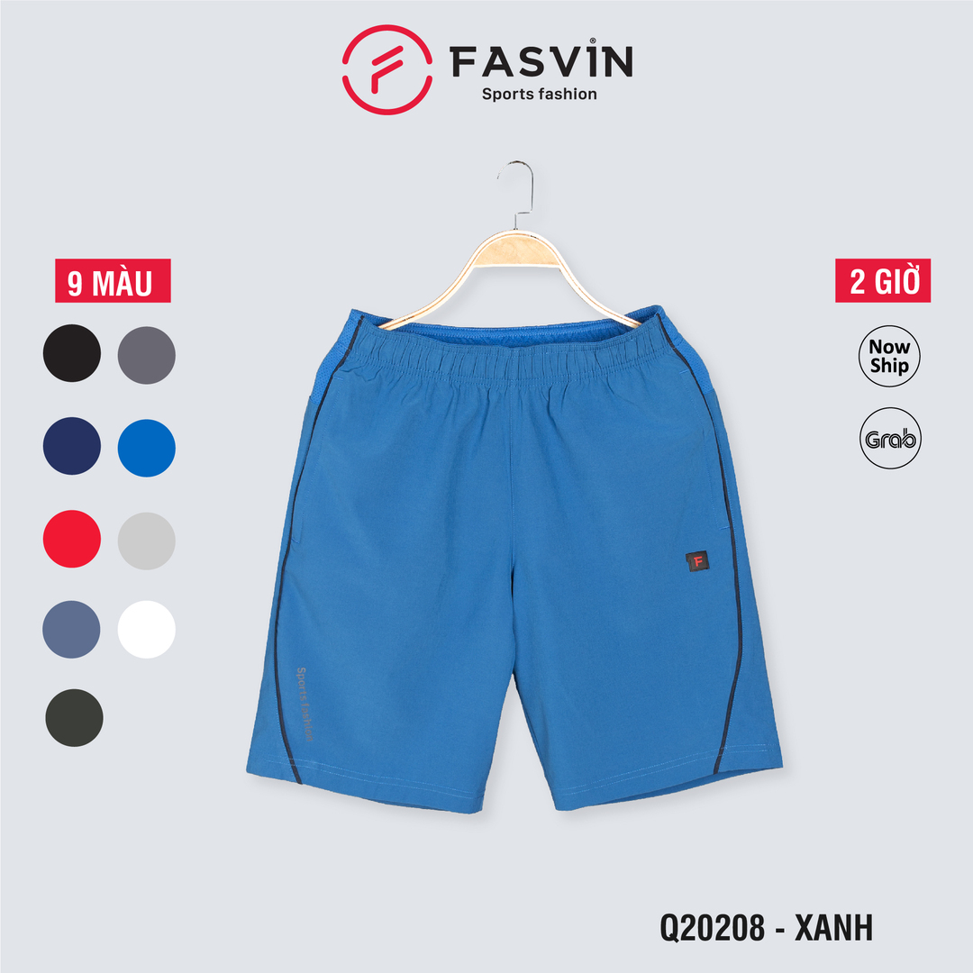 Quần đùi nam Fasvin Q20208.HN vải gió chun mềm mại co giãn