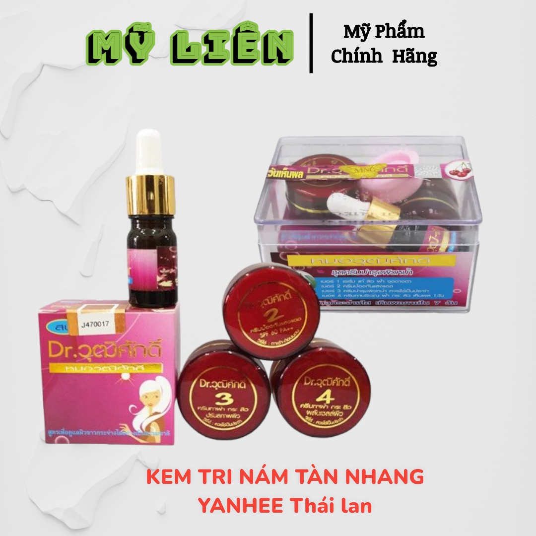Set YAN HEE ĐỎ -TRẮNG DA XÓA NÁM Thái lan