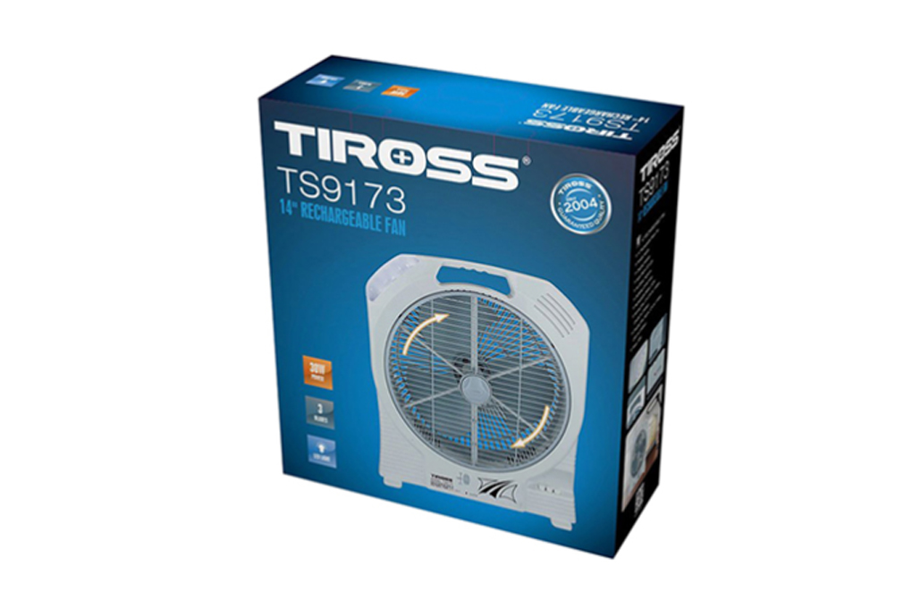 [HÀNG CHÍNH HÃNG] Quạt sạc điện Tiross TS9173