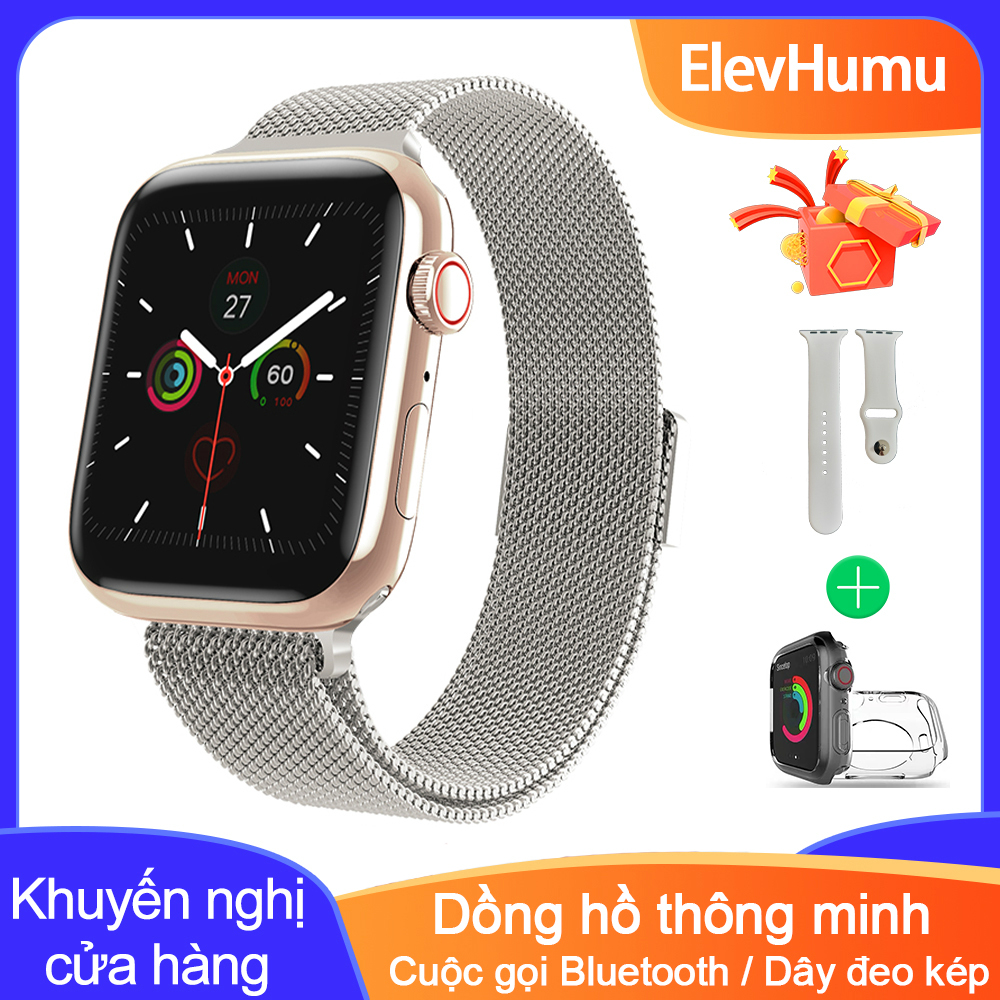 Đồng hồ đeo tay thông minh, màn hình cảm ứng full HD, kết nối bluetooth, chống thấm nước IP67, theo dõi giấc ngủ - INTL