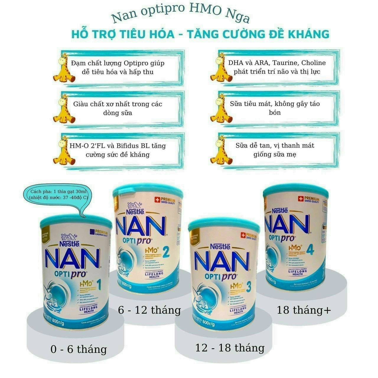 [Tặng Quà 25-29/2 ] Sữa Nan Nội Địa Nga Lon To 800g đủ số