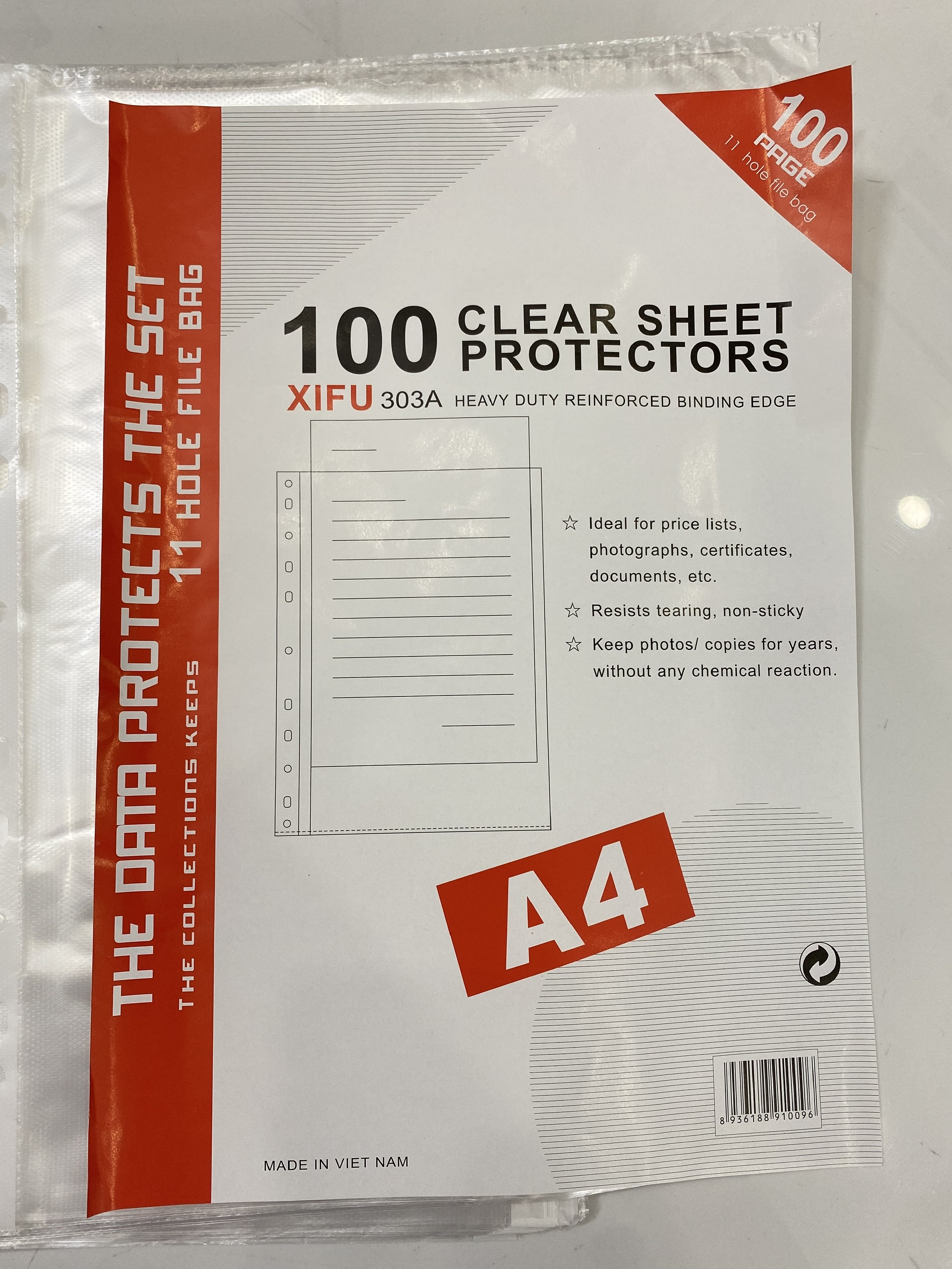 1 xấp bìa lỗ a4 100 tờ cực dày đẹp