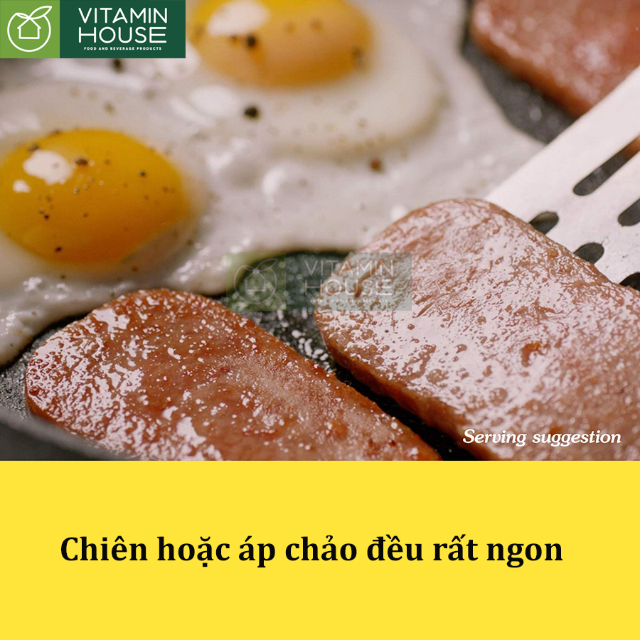Thịt Hộp Spam Mỹ  ít mặn 25% Less Sodium 340g [Vitamin House]