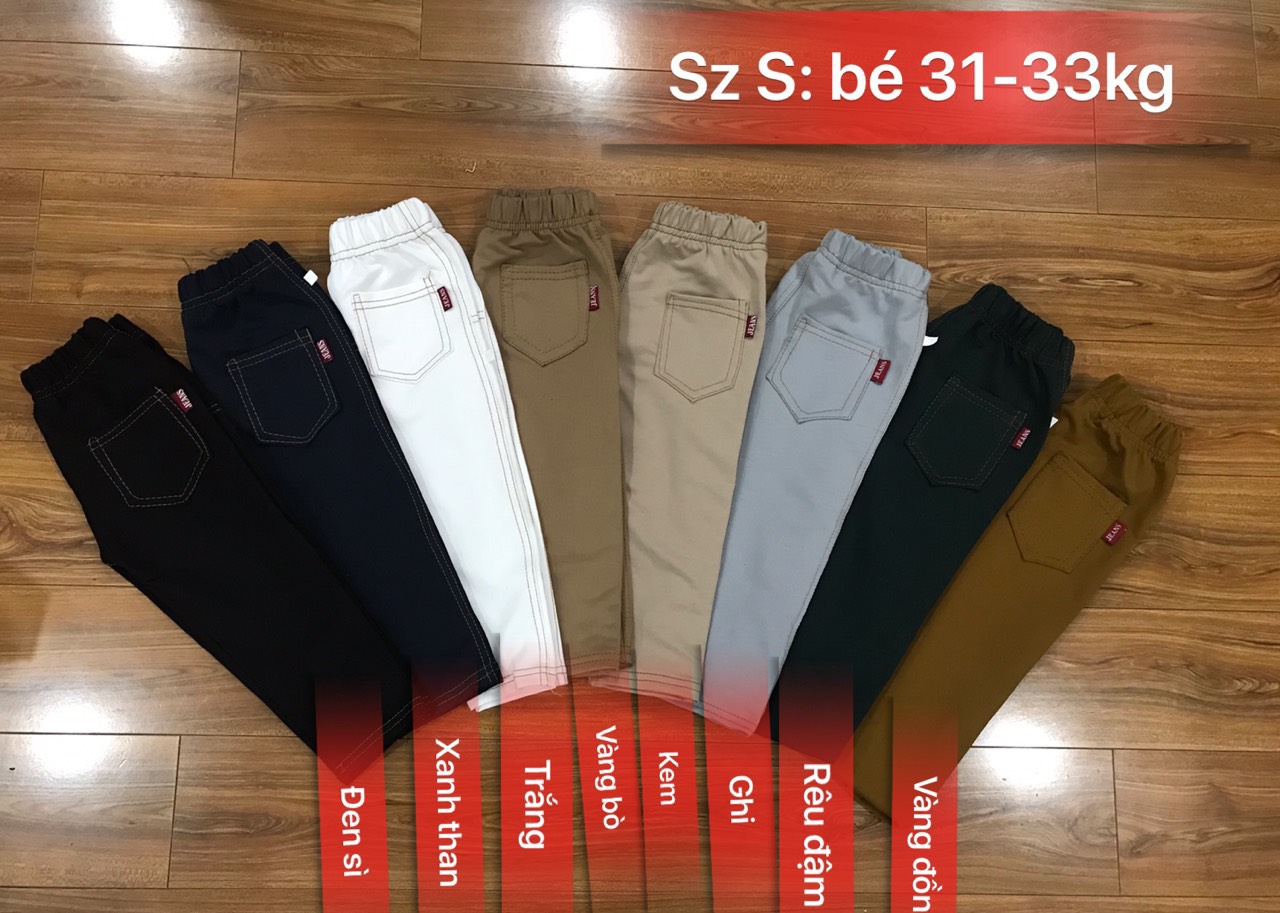 [Sale rẻ] Quần Giả Jean Dài Bé Trai Form (30-40kg)