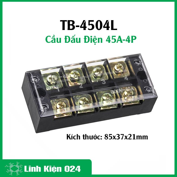 Cầu đấu điện tb-4504 điện áp 600v 45a 4p