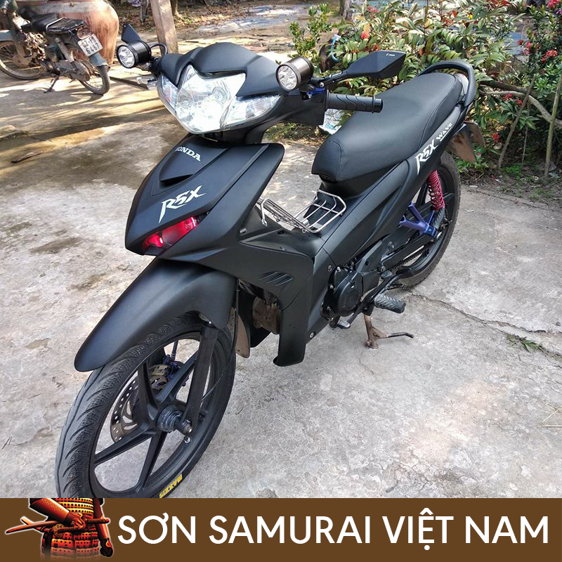 Sơn samurai màu nhám  - Combo màu đen mờ 109A sơn xịt samurai