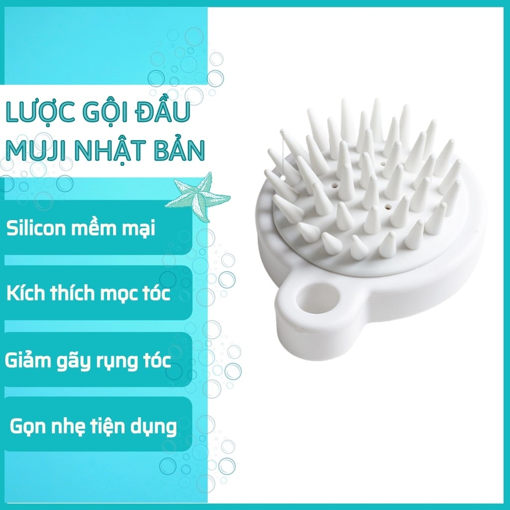 LƯỢC GỘI ĐẦU SILICON MỀM - GIẢM RỤNG TÓC