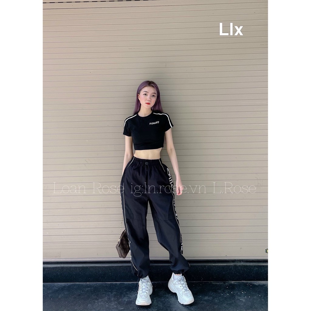 Set Croptop Bom Thụng - set bộ thể thao