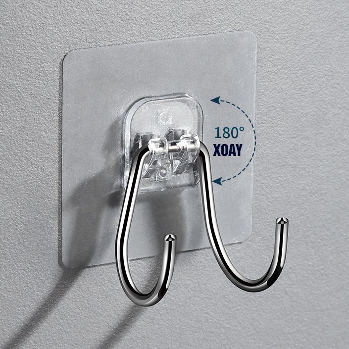 Móc inox dán tường 2 chân