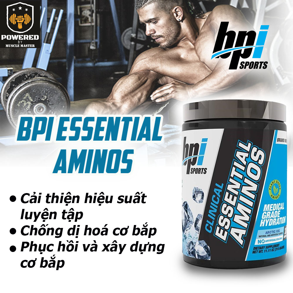 [HCM]Thực Phẩm Dinh Dưỡng BPI Essential Aminos EAA 30 Lần Dùng