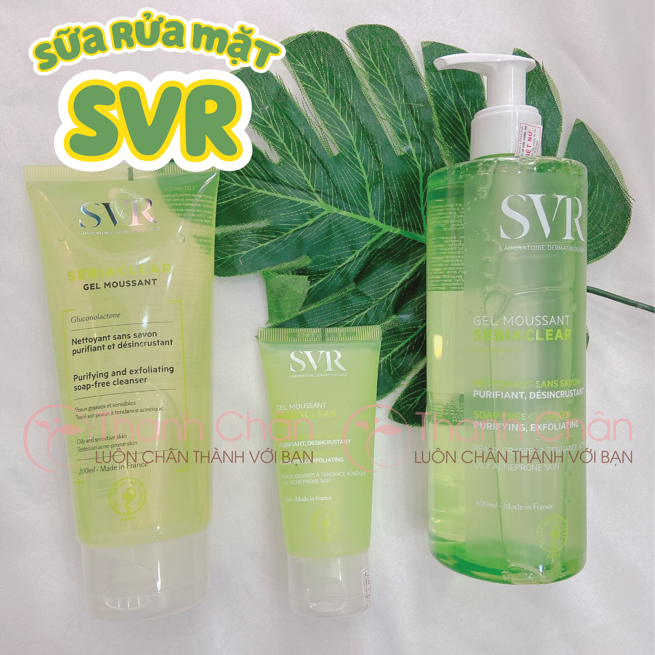 Gel rửa mặt SVR SEBIACLEAR Gel Moussant