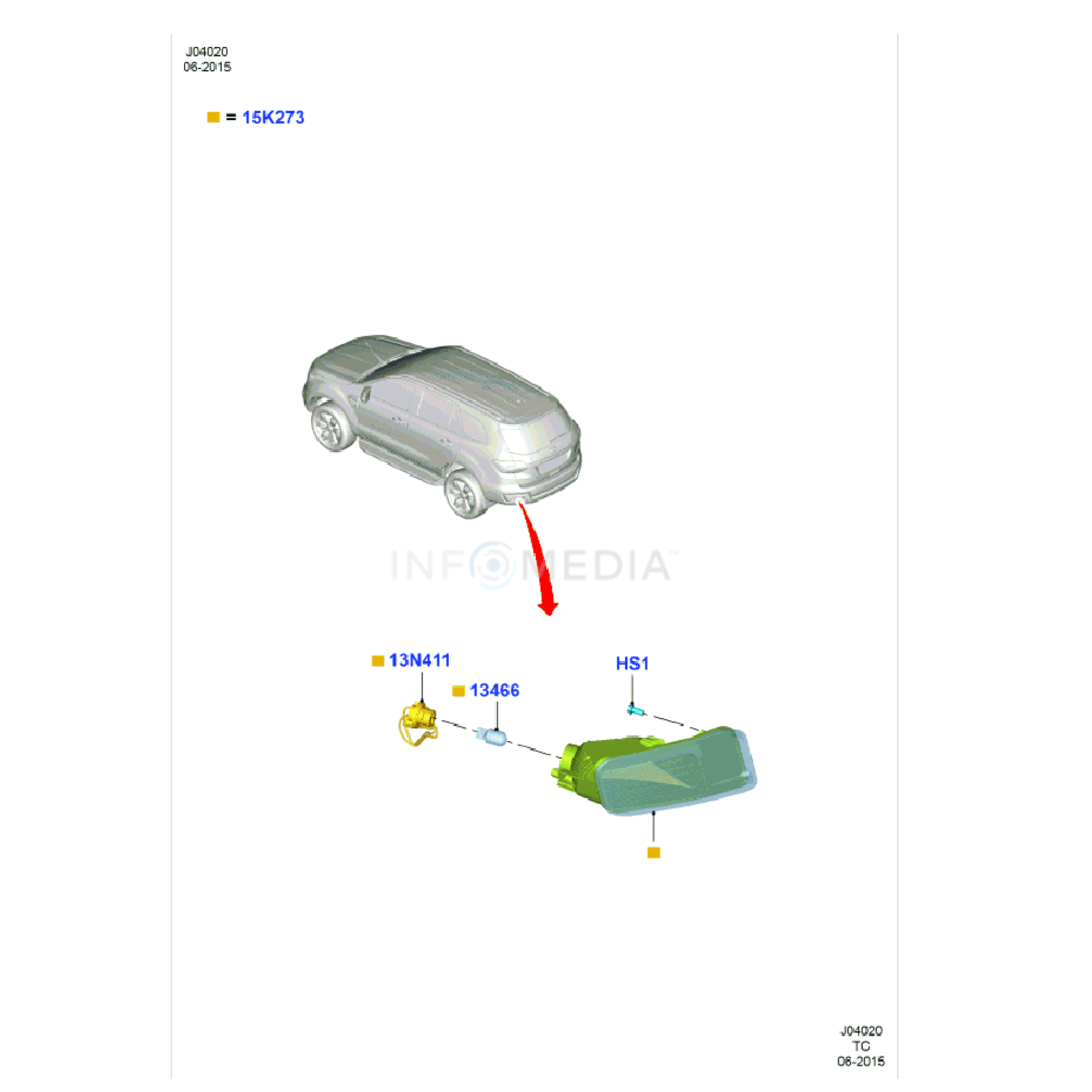[HCM]Đèn cản sau trái ( bên tài xế ) Ford Everest 2015-2020