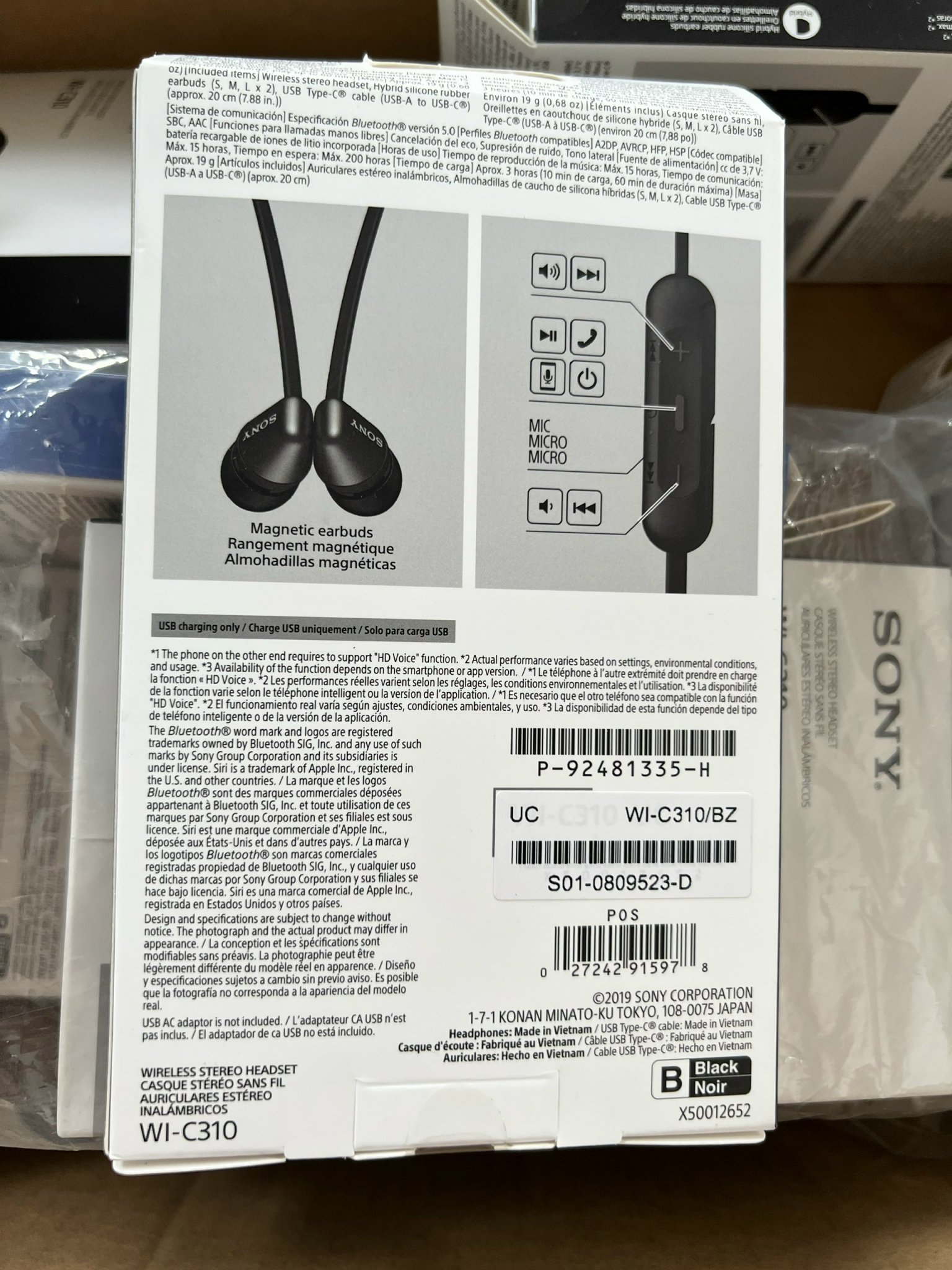 Tai nghe bluetooth  WI C310