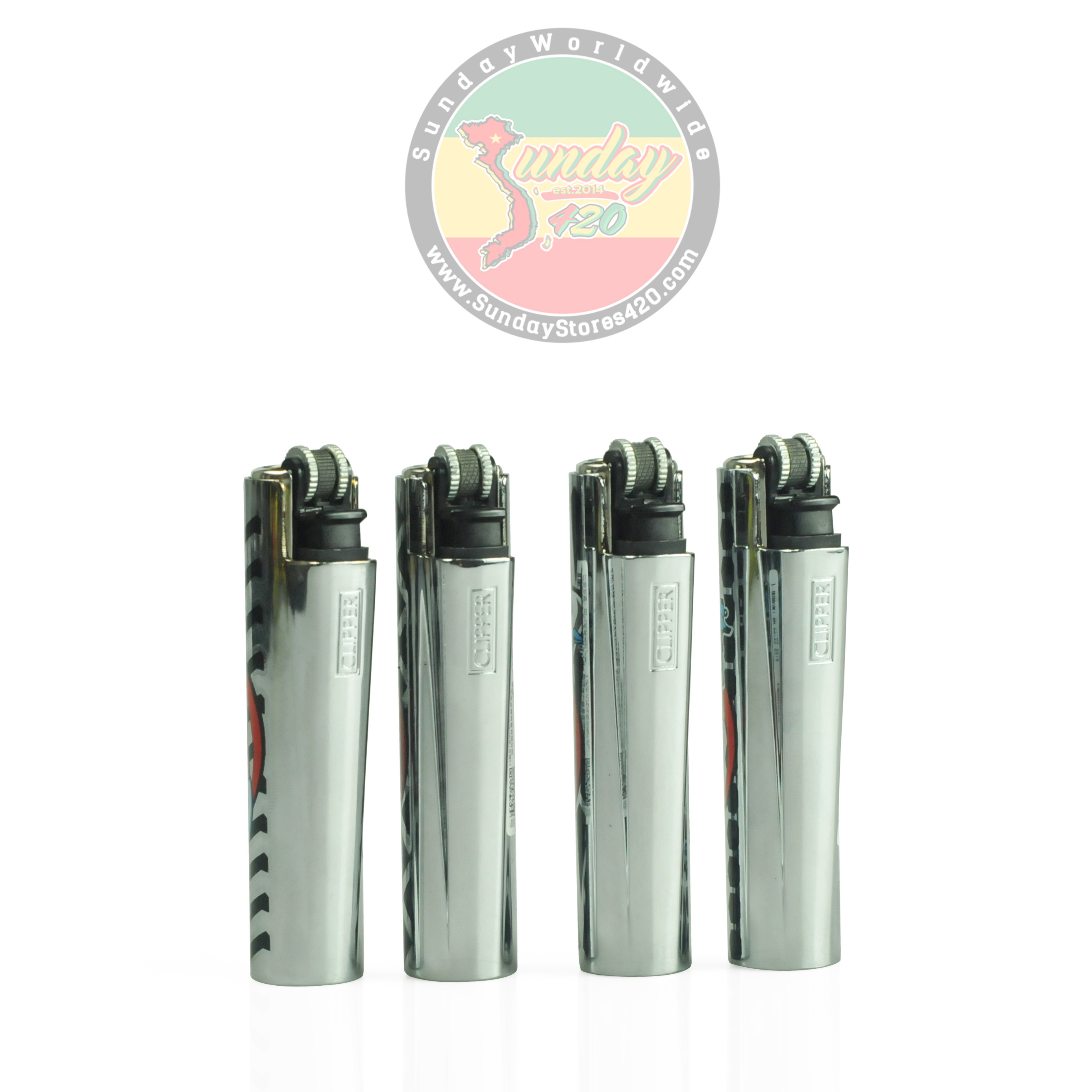 Bật Lửa Clipper Sắt Đầu Lâu - BL-41 (2 cái)