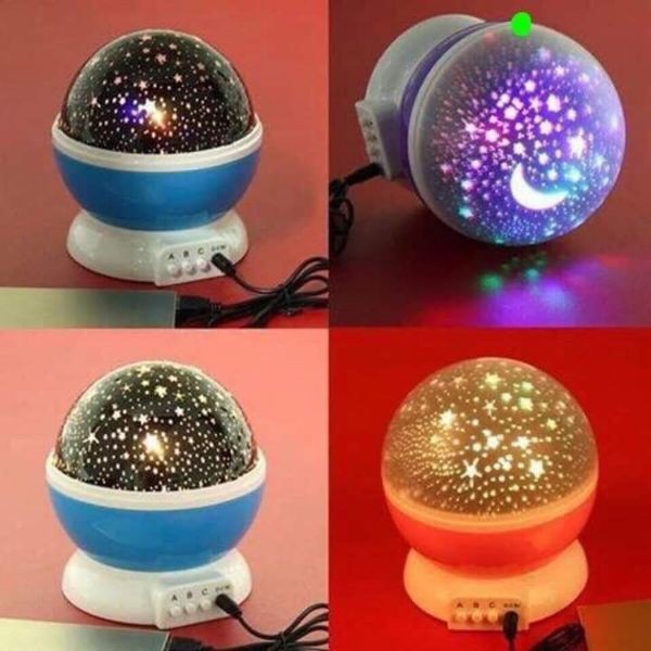 Đèn chiếu sao tự xoay 360