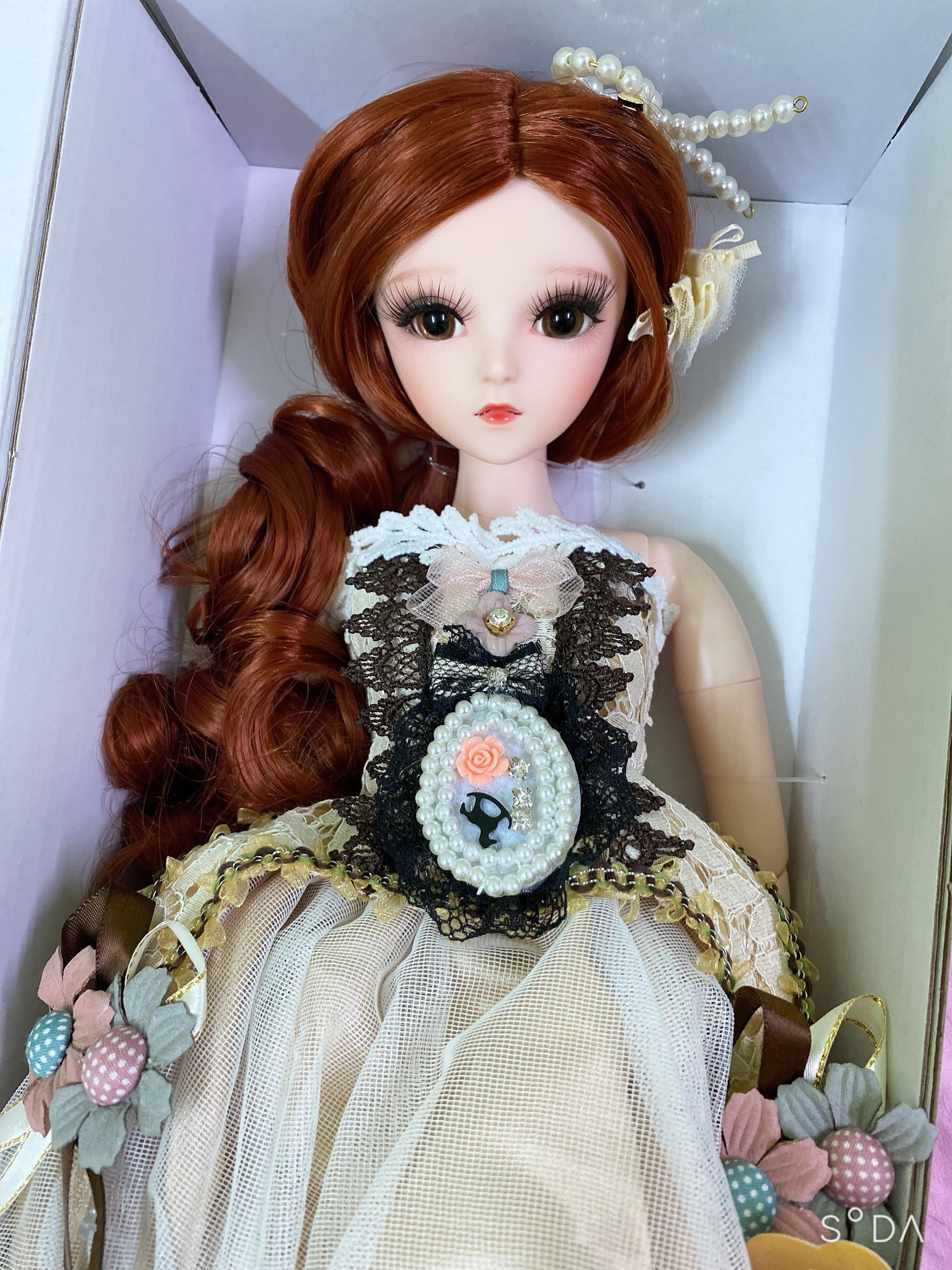 Búp Bê Công Chúa 60cm Doris FU Thay Được Tóc + Mắt - Regina