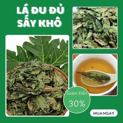 [Hàng mới về] Lá đu đủ đực khô 500g - tấn phát - tốt cho hệ tiêu hoá của bạn
