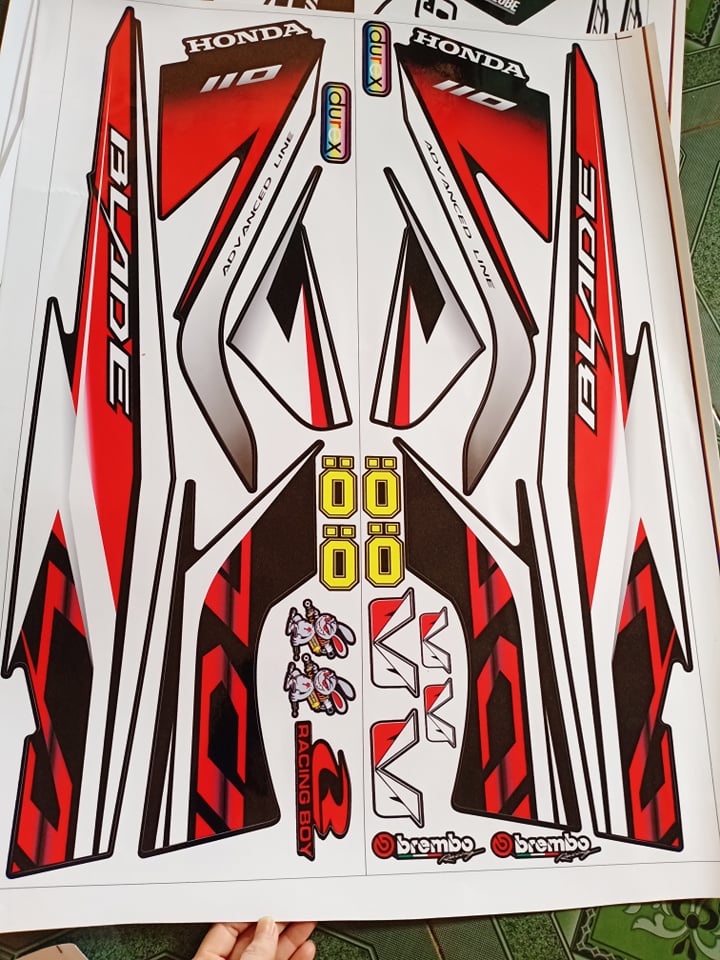 tem rời blade 2015 đỏ đen