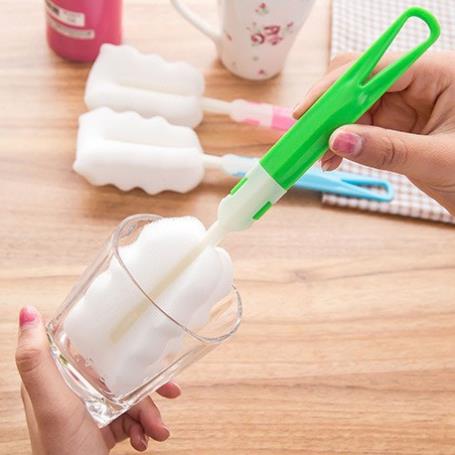Que rửa cốc, bình sữa mút tiện dụng - Que rửa cốc bọt biển