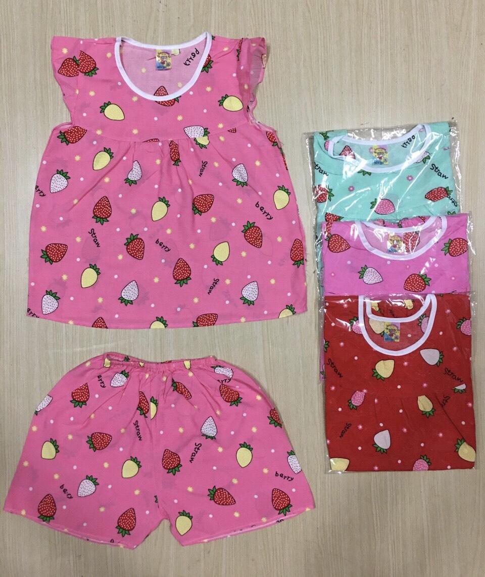 Combo 04 bộ tole (lanh) bé gái (20-25kg)