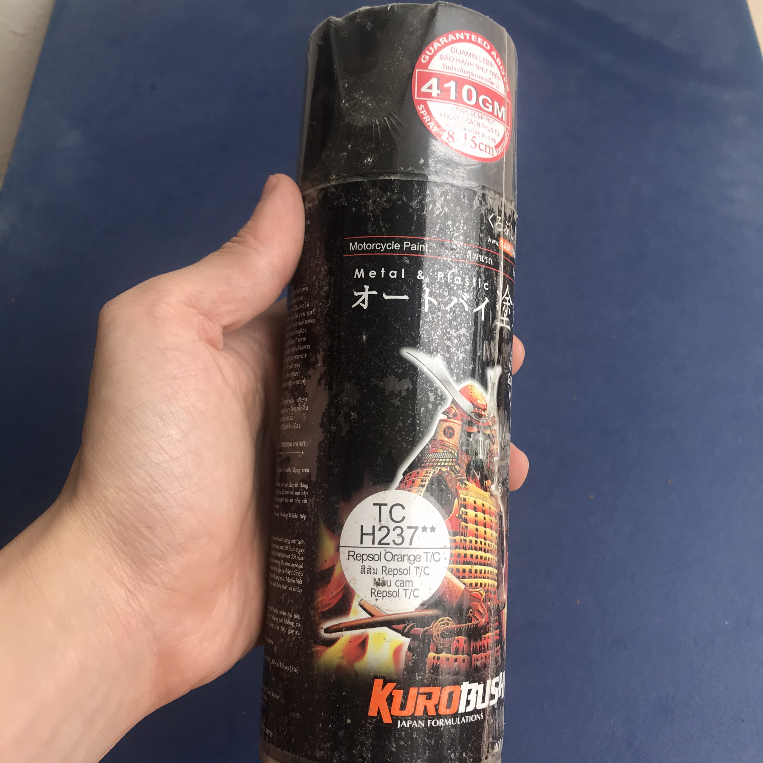 Sơn Samurai sơn Phủ 128A MÀU TRONG MỜ, sơn xịt xe máy
