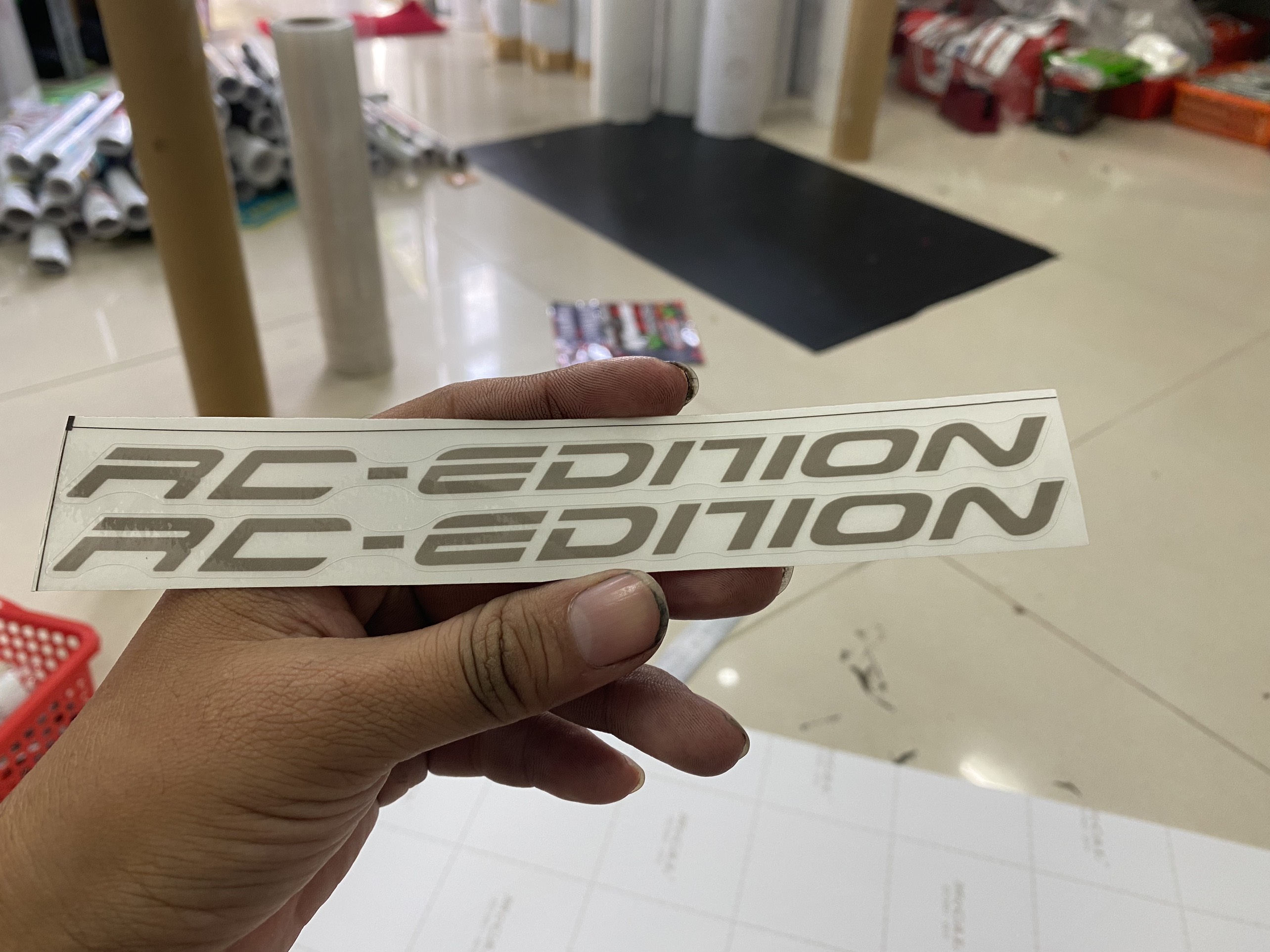 Tem dán chân phuộc rc edition