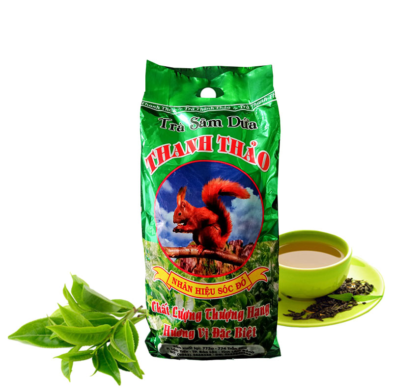 Trà Sâm Dứa (hiệu Sóc Đỏ) Gói 350G