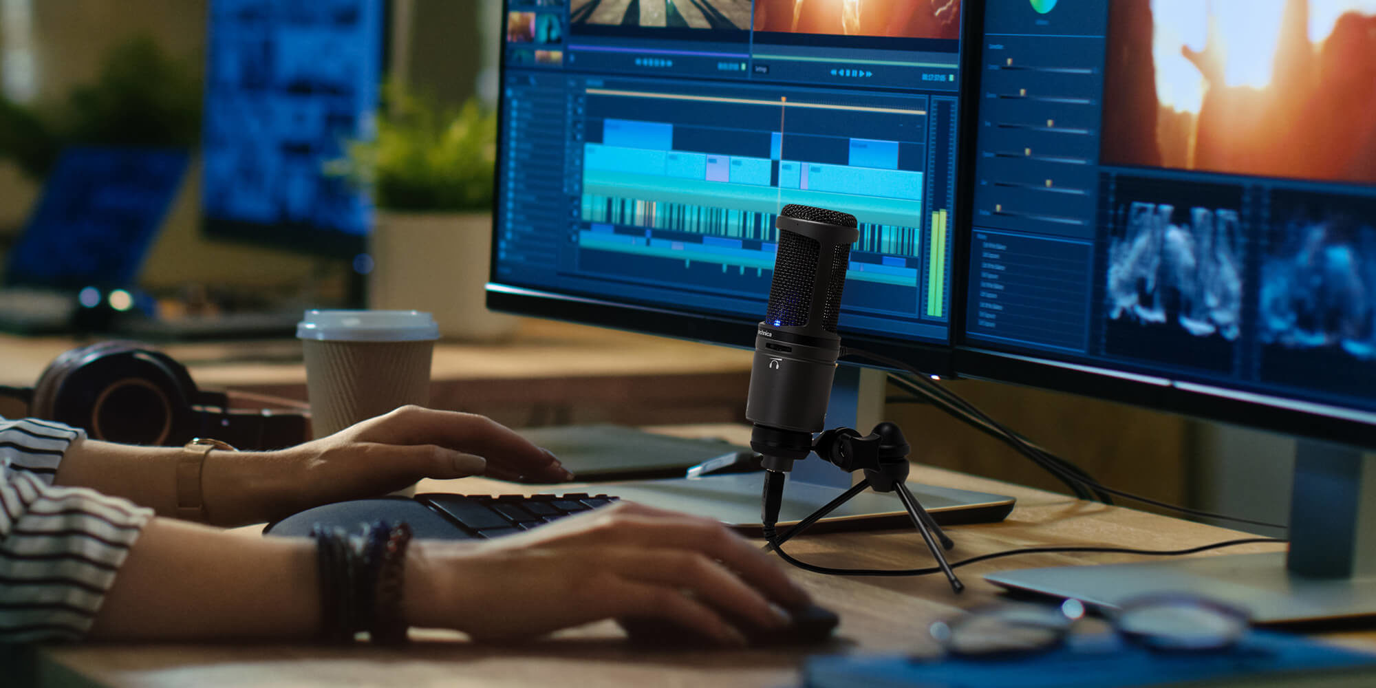 Micro Thu Âm Cổng USB Audio Technica AT2020USB+ - Hàng Chính Hãng