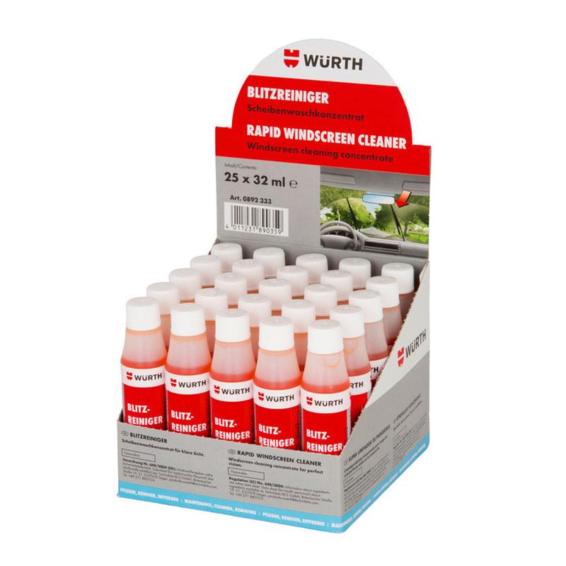 Combo 3 Chai Nước Rửa Kính Ô Tô Wurth Windscreen Cleaner 32ml